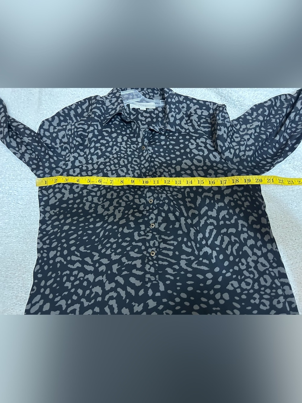 Ann Taylor LOFT Lightweight Shirt Dress Size M Leopard Print Button Up Casual - Picture 6 of 7